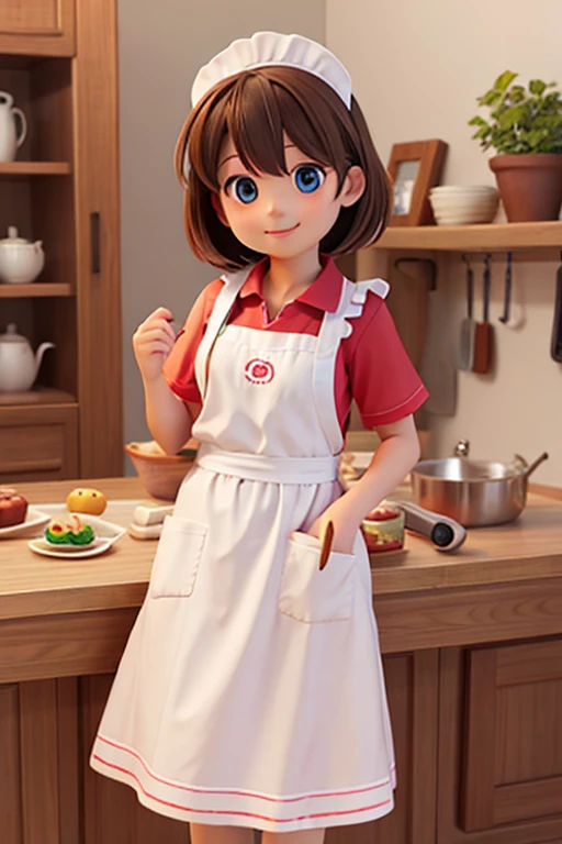 １６age、female、apron、