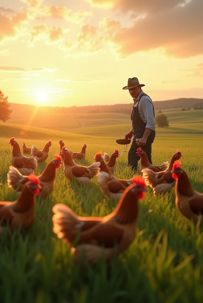 2. Label Rouge: Legitimate care from the Theme field: Highlight the care taken in the egg production process.
Image suggestion: A farm at dawn, with chickens walking freely through the field, and a producer taking care of them.
Copy: "Here, care starts in the field. Label Rouge: the authentic free-range egg with the care that you and your family deserve."