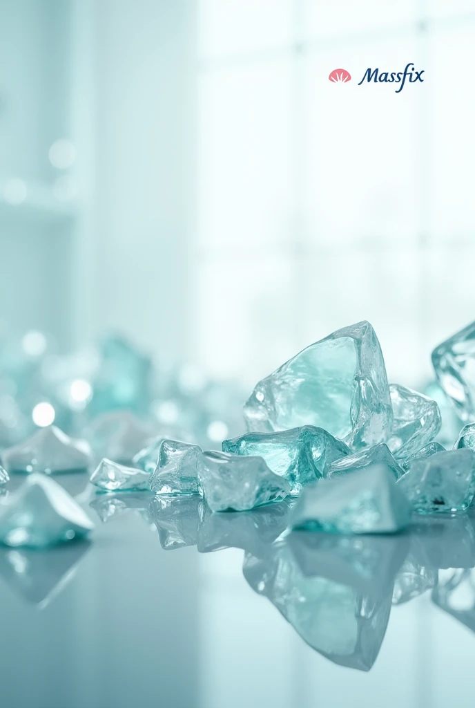 generate an image to use as a profile on WhatsApp for the financial sector of a company called Massfix, glass recycling. Do not include people in the image