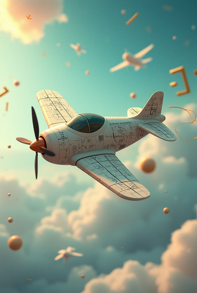 Aeroplane, ride math symbols.