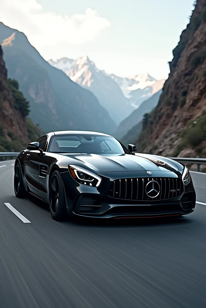 mercedes benz sports car black