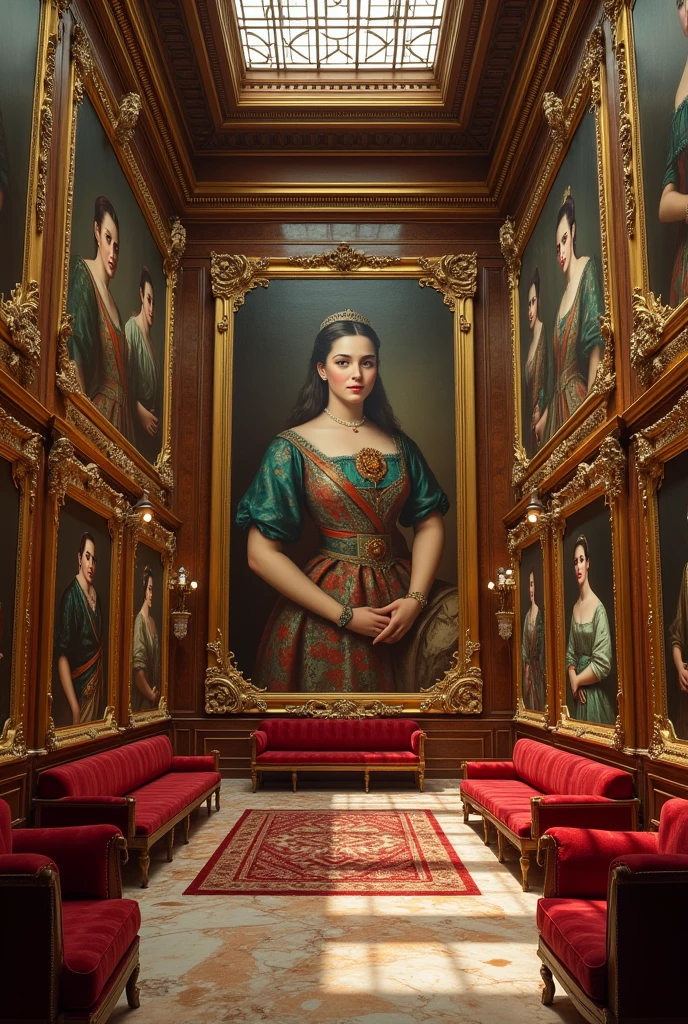 Royal funds with paintings by José Maria Velasco Ibarra and paintings from the Central University of Ecuador 