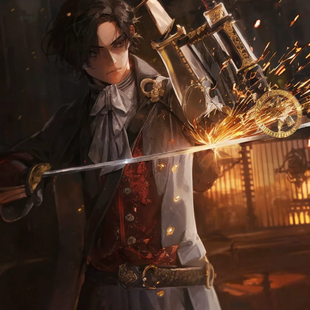 boy, sword, 