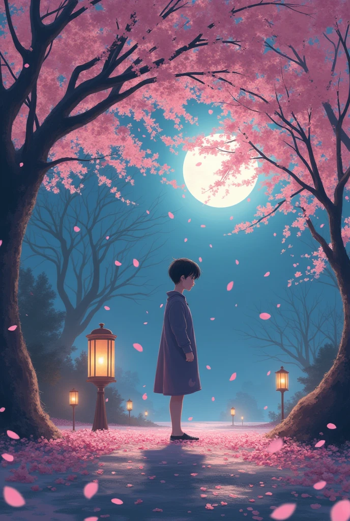 I want to see you on a night when cherry blossoms fall。Why?Even if you ask me, I don't know what love is, I'm in love with you with my whole body。That's all I know.。