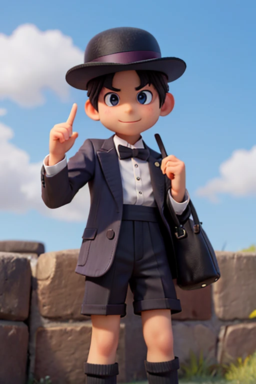 16age、male、Bowler Hat、
