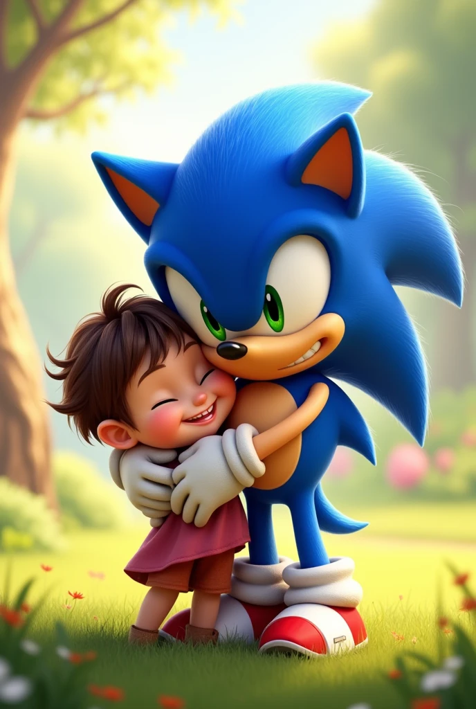 Sonic hugging ???