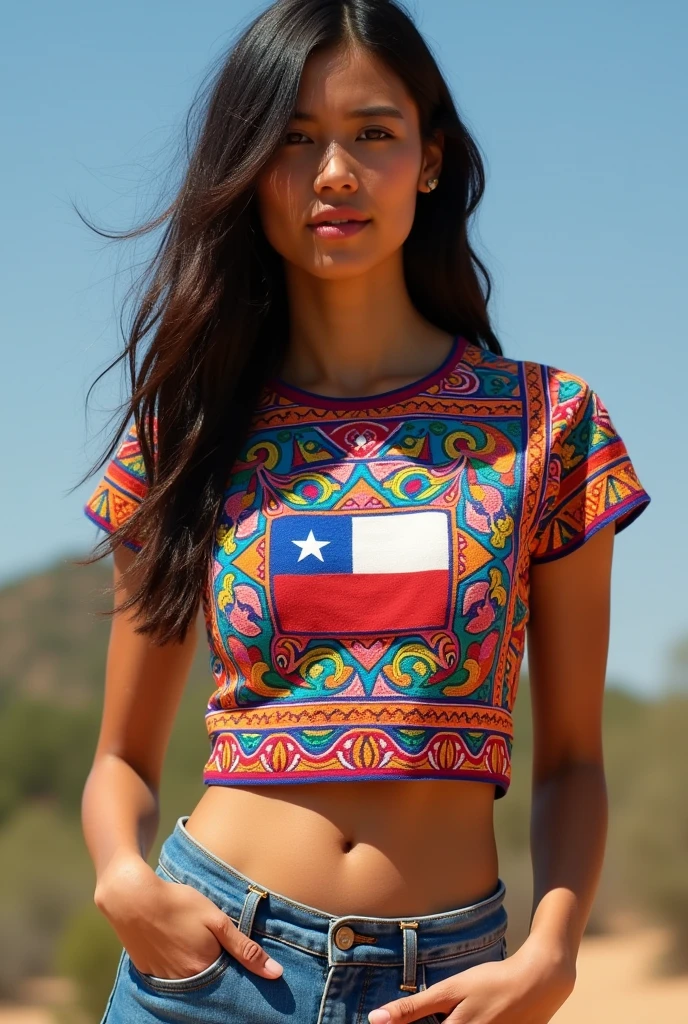 Chilean crop top t-shirt
