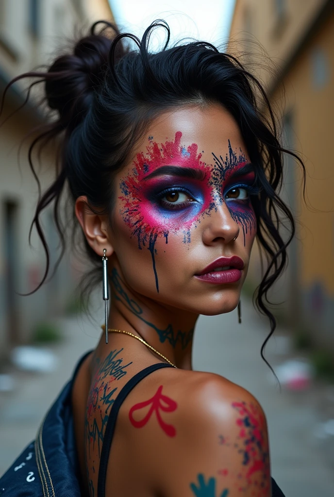 graffiti on makeup