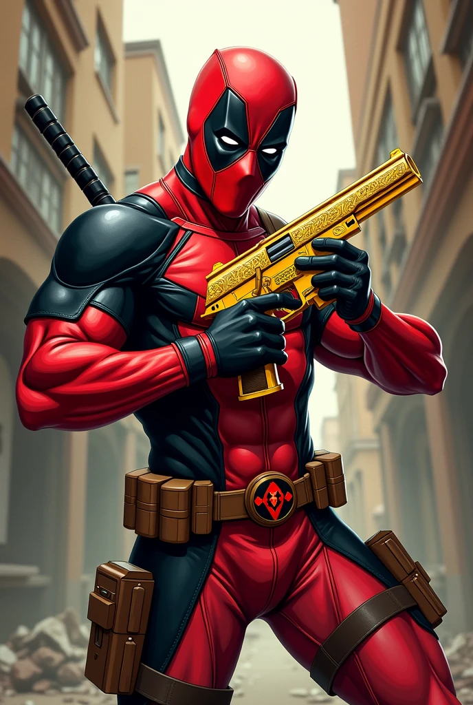 Deadpool golden gun 