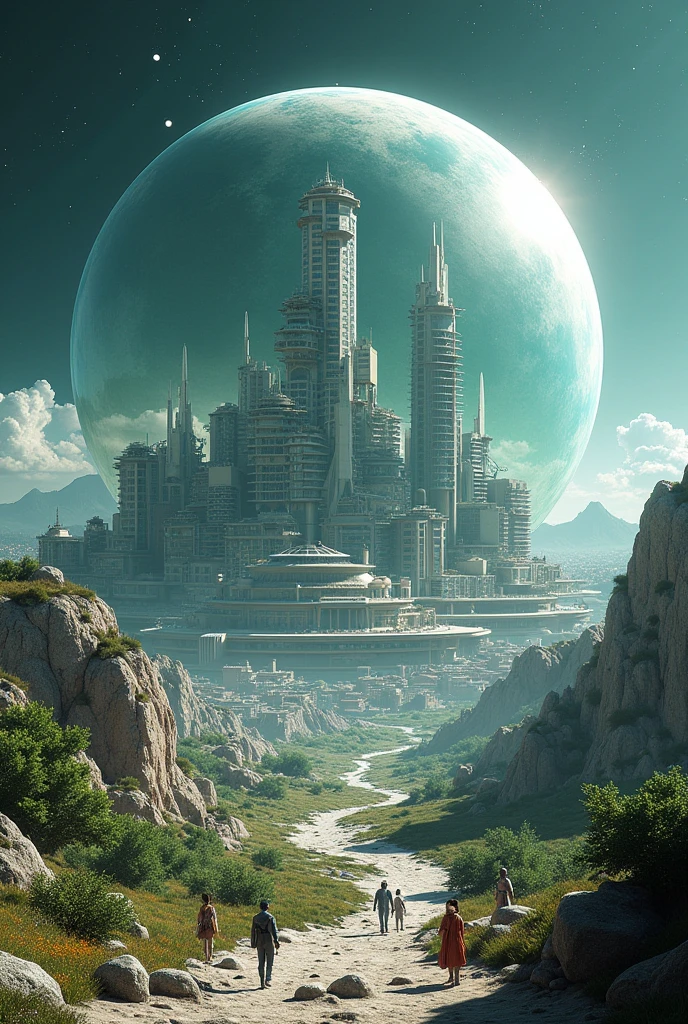 A city on moon with houses ,malls,shops,parks, and all that are in a city and full city with glass sphere.