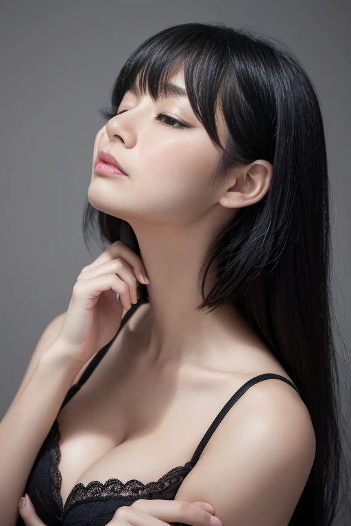 ((Melancholic expression))、((Sad face))、((Angry face))、((Crying face))、(長いBlack Hair)、((Glaring at the viewer with upturned eyes))、((Embrace yourself with both hands))、((Highest quality、8k、masterpiece))、Sharp focus:1.2、、((Big Breasts))、(((Cleavage)))、(Embrace yourself with both hands))、masterpiece、Highest quality、Woman 1、Very detailed、 Black Hair ((Viewer's face seen from above)) ((Japanese schoolgirl))、((Summer sailor uniform))、Pleated skirt、((Big Breasts))、(Cleavage))、Under the chest、Chest seen from below Let me me'Let me'Let's take a look under the sailor suit,