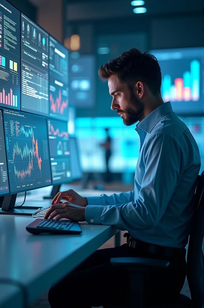 Create a data Analyst image for the cover of linkdln