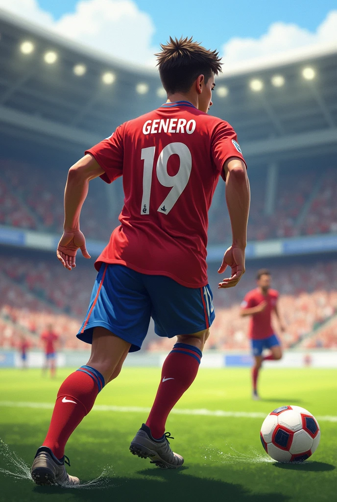 Créé un joueur age16 footballeur dossard gosh 19text appelé GENERO