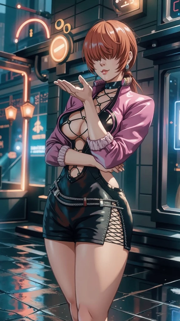 (at night), alone, in a video game scene a background of a beautiful city during the day raining, standing at attention, purple hair, lightning behind her, lightning coming out of her hand ((purple hair)), 1 girl, alone, 20 years old, young woman, perfect hands, beautiful and perfect fingers, long beautiful legs, perfect legs, beautiful body, beautiful nose, beautiful character design, perfect face, look at the viewer with a serious gesture and in a standing position attack (focusing on his face), closed mouth, Light_Smile, official art, extremely detailed CG unity 8k wallpaper, perfect lighting, bright and colorful front lighting, glowing skin (masterpiece: 1.0), (best_quality: 1.0), resolution ultra high, 4K, ultra detailed photography, 8K, HDR, high resolution, nonsense: 1.2, Kodak portra 400, film grain, blurred background, bokeh: 1.2, lens flare, (vibrant_color:1.2), professional photography, (beautiful_face : 1.5), (narrow waist),
