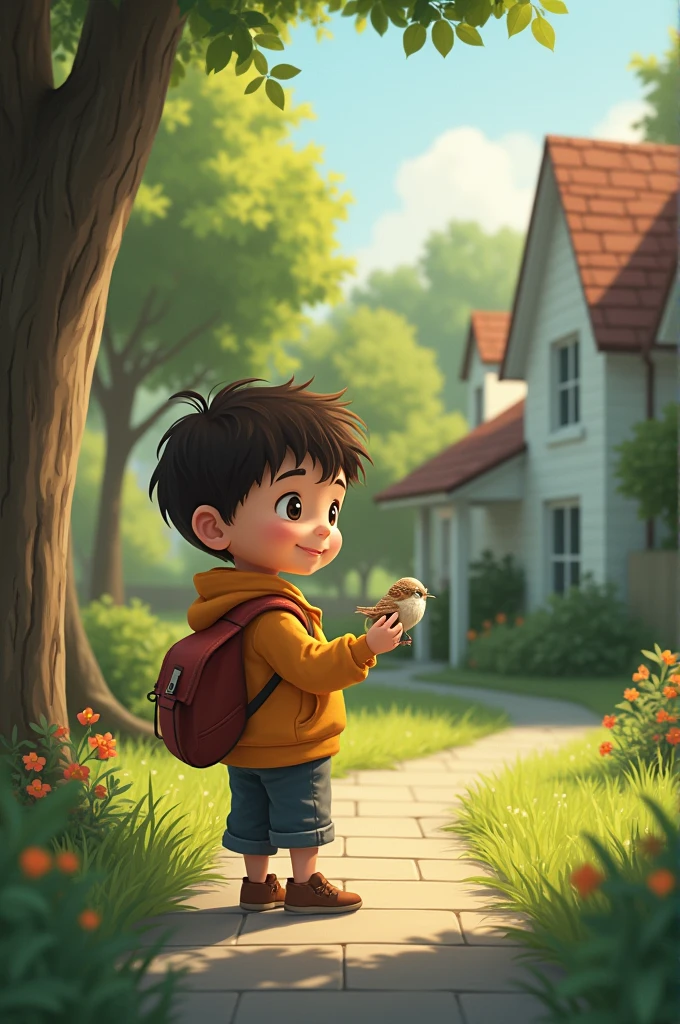 The Power of Care": Create a story centered around a young boy who learns that small acts of kindness can lead to great changes. How does caring for a wounded bird help him grow into a more compassionate person?