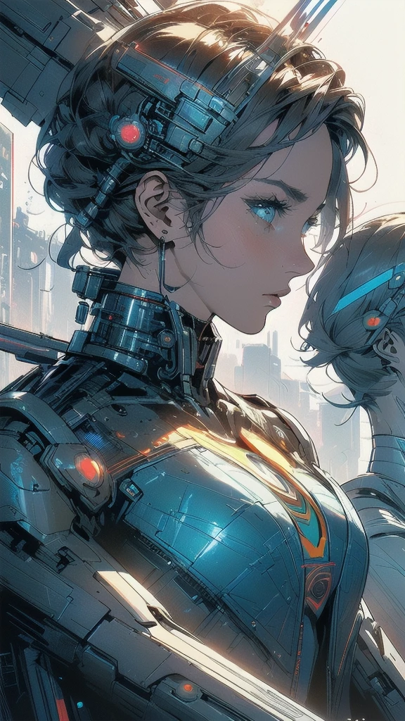 (((masterpiece, highest quality))),(((solo:1.2))),(((1girl:1.2))),32k wallpaper, very detailed, poster, vintage science fiction,(((((geometric cinematic movie poster))))), ((((bauhaus)))),(((abstract))),((((mid century modern)))),(((((portfolio))))),(((((Close-up))))),(((((bust up))))),((((more various angle)))),(((highlight))),(((complete. detailed face))),(((Extremely talented))),(((most complecated machine))),(((Overall colorfully))),((((((Absolutely simple background)))))),(((((detailed futuristic machine))))),(((Cleavage))),(((marvel super heroes))),(((rainbow color scheme)))