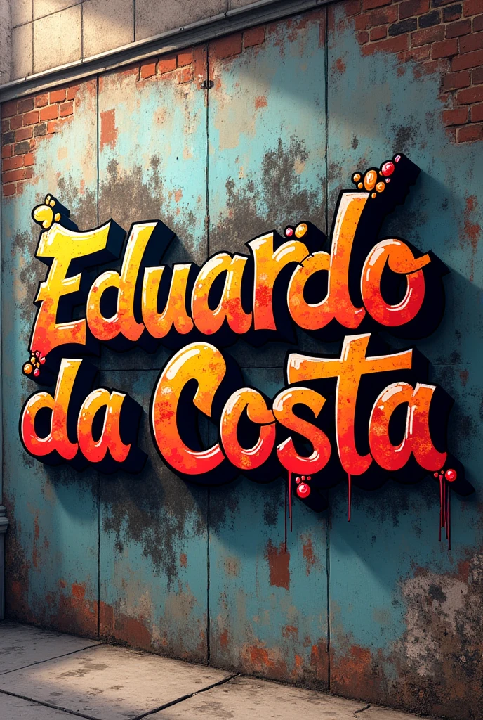Name Eduardo da Costa in graffiti