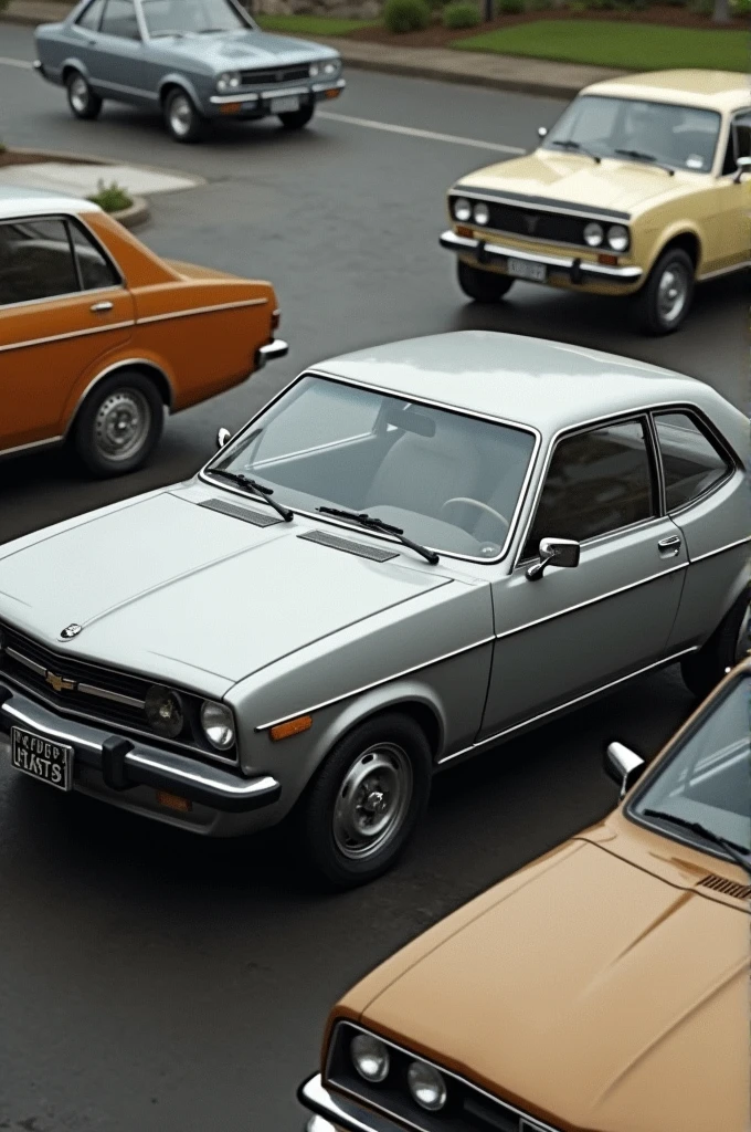 gray chevette style car