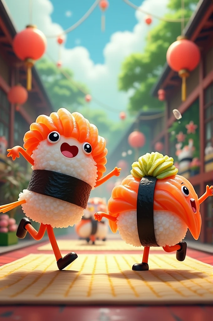 Create animated sushi