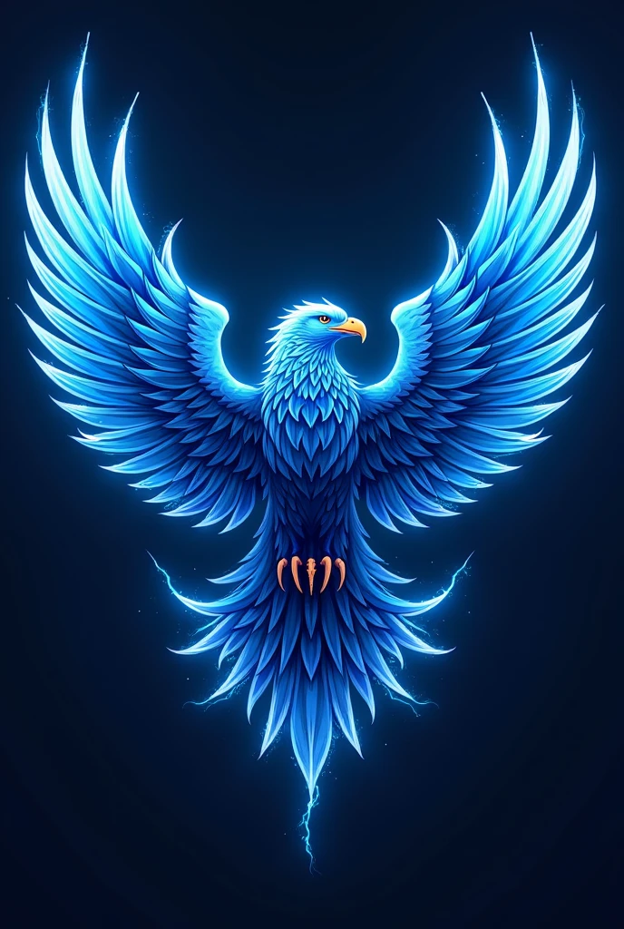 blue eagle logo with wings spread and transparent background, line art is a bit thick, seni vector, cgsociety, seni digital, prajurit phoenix, ikon video game, det, vector, quetzal, grafik vector, skin on pc game, hziulquoigmnzhah, very symmetrical!, arm detail, steam community, kilat cyan, neotribal, logo mascot