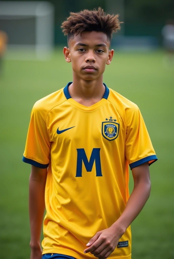 Created a player footballer bib gosh 15text called M