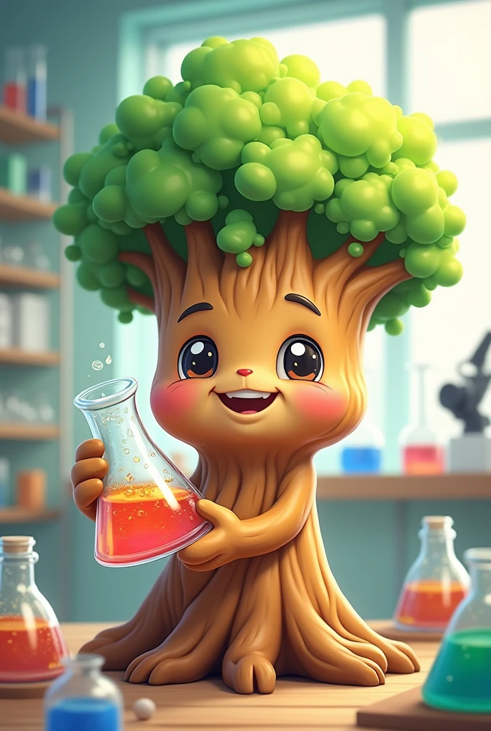 Kusunoki mascot science beaker