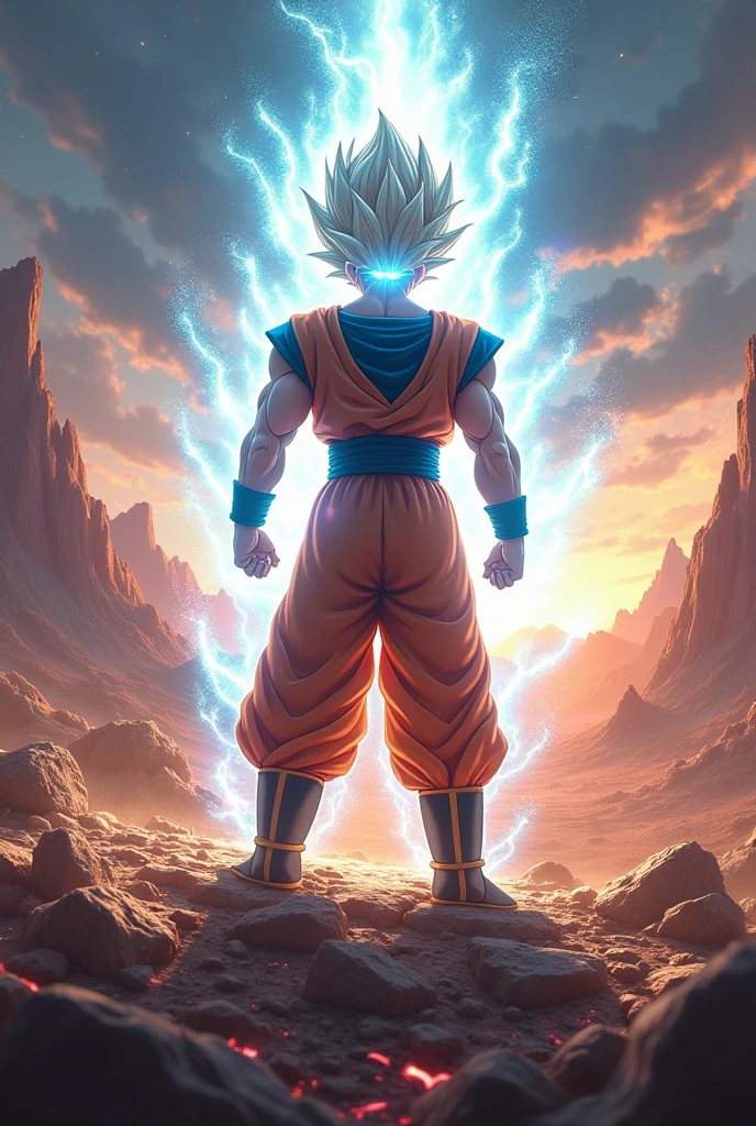 Goku Ultra Instinct fights the Avengers, Goku wins and all the Avengers lose at Goku's feet.
