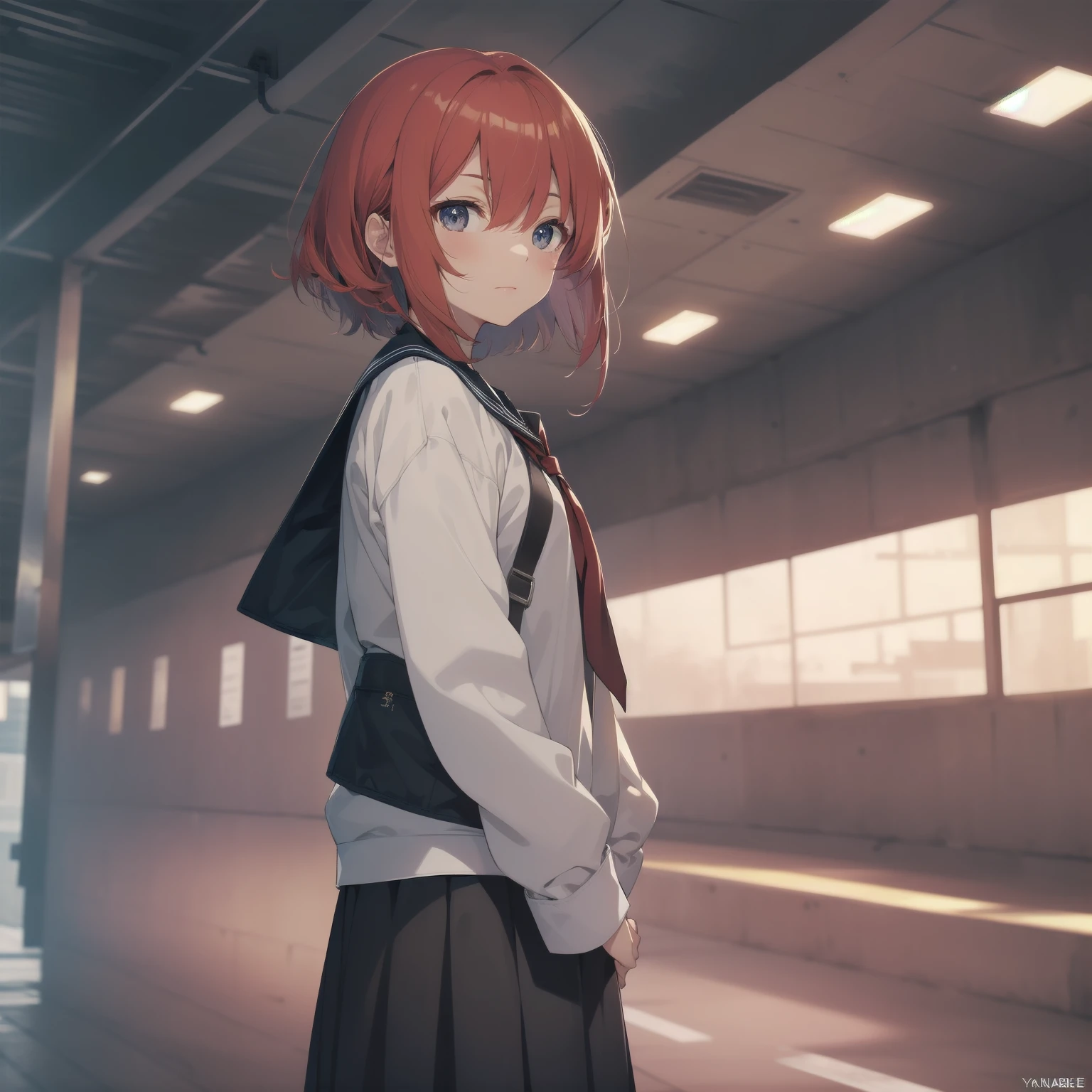 ultra-absurdres-Top quality by artist God, ultra-detailed, high resolution, anime moe artstyle, best anime 8k konachan wallpaper, pixiv contest winner, pool:2810, perfect anatomy,break, 1girl, (Please draw a girl walking sleepily to school alone. )break,(Solo,little female, :1.3),Full limbs, complete fingers,a junior high school student, (very short hair), short cut, flat chest, , small butt, small black eyes, beautiful detailed eyes, well-proportioned iris and pupils, expressive eyes, highres detailed hair, soft expression, salor school_uniform, sailor collar, serahuku, bow, pleated skirt,(Detailed Lighting), (Detailed background), in the School commute route. break,super detailed skin, Best cinematic lighting powered by famous artist, 8k,beauty illustration,photoshop_(medium),very aesthetic,break,((artist:mery_(yangmalgage) )), artist:clamp ,artist:carnelian ,artist:kantoku ,
