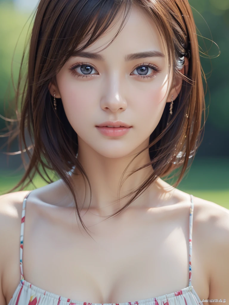 ((Highest quality)),(超High resolution),(Very detailed),(Detailed Description),((The best CG)),(masterpiece),Very detailedなアート、(Highest quality、8k、32K、masterpiece)、(Realistic)、(Realistic:1.2)、(High resolution)、Very detailed, (Close-up face:1.6), Very beautiful face and eyes, Big eyes, 1 female、Tight waist、Delicate body、(Highest quality、Attention to detail、Rich skin detail)、(Highest quality、8k、Oil paints:1.2)、Very detailed、(Realistic、Realistic:1.37)、Bright colors