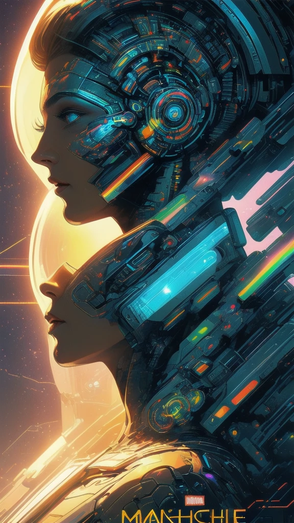 (((masterpiece, highest quality))),(((solo:1.2))),(((1girl:1.2))),32k wallpaper, very detailed, poster, vintage science fiction,(((((geometric cinematic movie poster))))), ((((bauhaus)))),(((abstract))),((((mid century modern)))),(((((portfolio))))),(((((Close-up))))),(((((bust up))))),((((more various angle)))),(((highlight))),(((complete. detailed face))),(((Extremely talented))),(((most complecated machine))),(((Overall colorfully))),((((((Absolutely simple background)))))),(((((detailed futuristic machine))))),(((Cleavage))),(((marvel super heroes))),(((rainbow color scheme)))