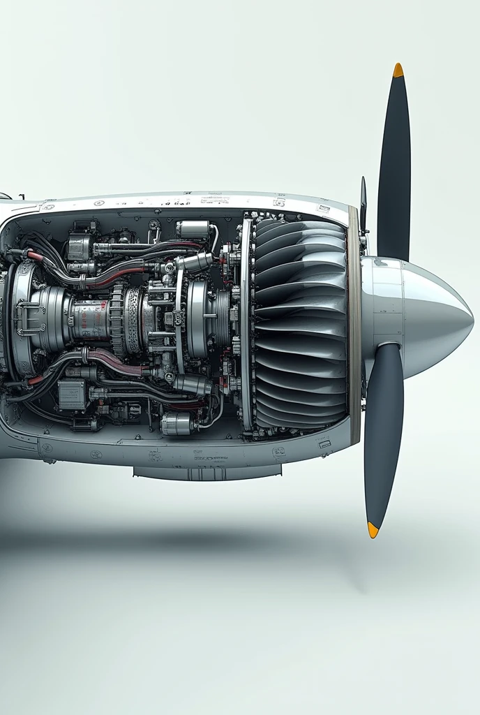 Opened aircraft engine propulsion