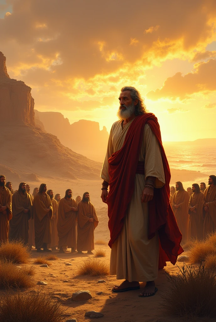 These are the words, which Moses spoke to all Israel beyond the Jordan, in the plain wilderness, over against the Red Sea, between Pharan and Thophel and Laban and Haseroth, where there is very much gold:
Deuteronomy 1:1