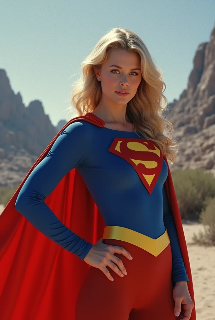 ACTRESS HELEN SLATER AS SUPERGIRL IN THE MOVIE:SUPERGIRL FROM 1980