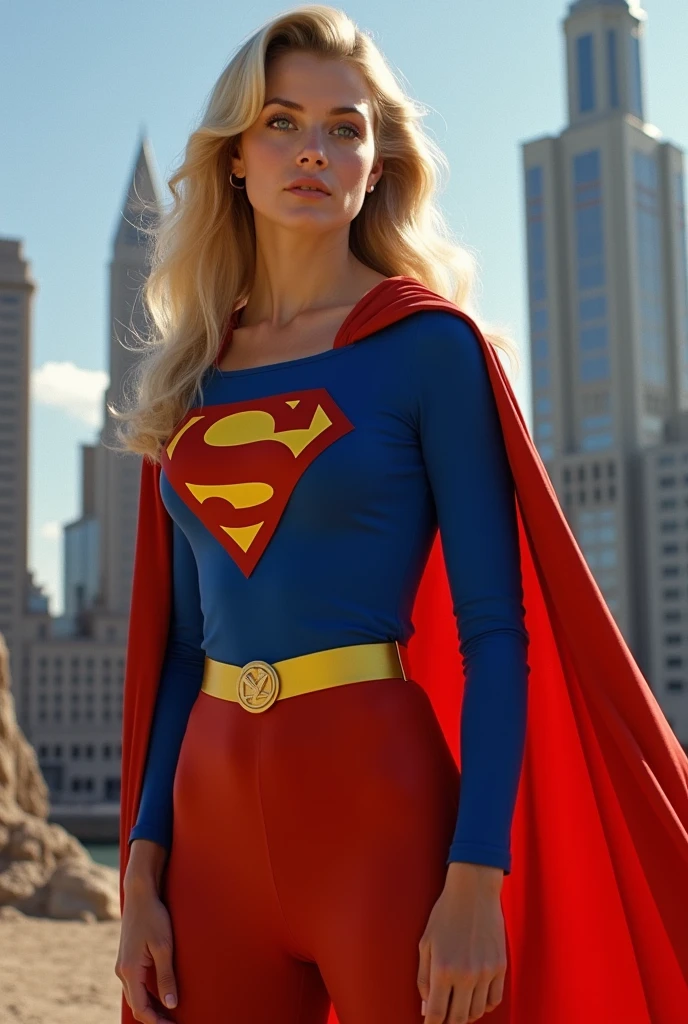 ACTRESS HELEN SLATER AS SUPERGIRL IN THE MOVIE:SUPERGIRL FROM 1980