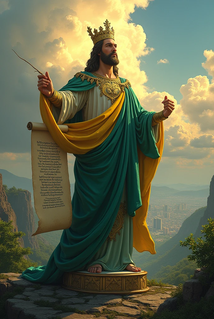 Create an image of the Brazilian national anthem