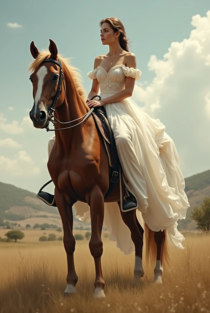 Woman on a horse