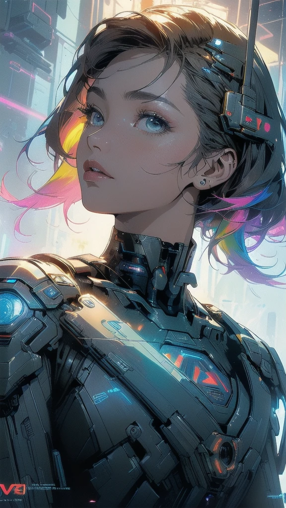 (((masterpiece, highest quality))),(((solo:1.2))),(((1girl:1.2))),32k wallpaper, very detailed, poster, vintage science fiction,(((((geometric cinematic movie poster))))), ((((bauhaus)))),(((abstract))),((((mid century modern)))),(((((portfolio))))),(((((Close-up))))),(((((bust up))))),((((more various angle)))),(((highlight))),(((complete. detailed face))),(((Extremely talented))),(((most complecated machine))),(((Overall colorfully))),((((((Absolutely simple background)))))),(((((detailed futuristic machine))))),(((Cleavage))),(((marvel super heroes))),(((rainbow color scheme)))