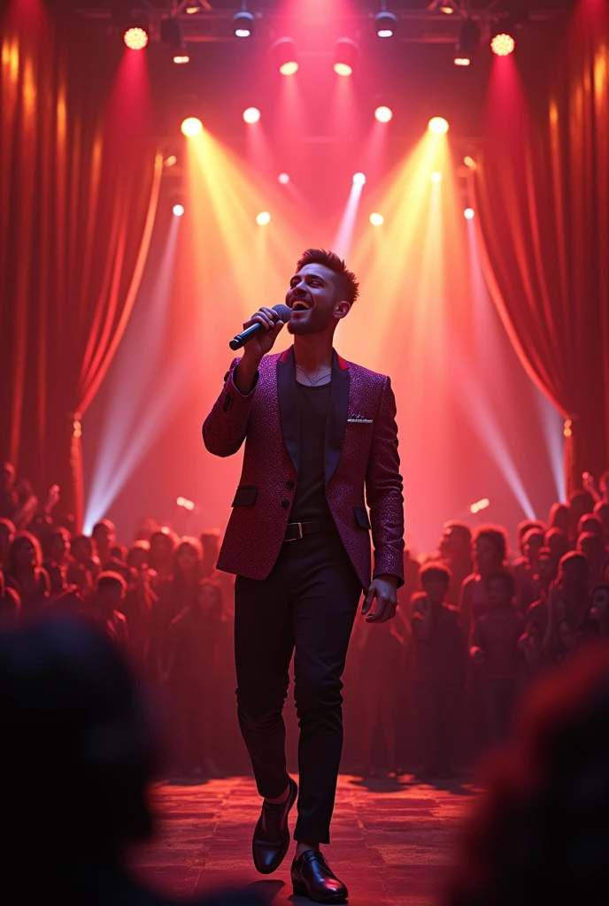 Milo j singing in a show