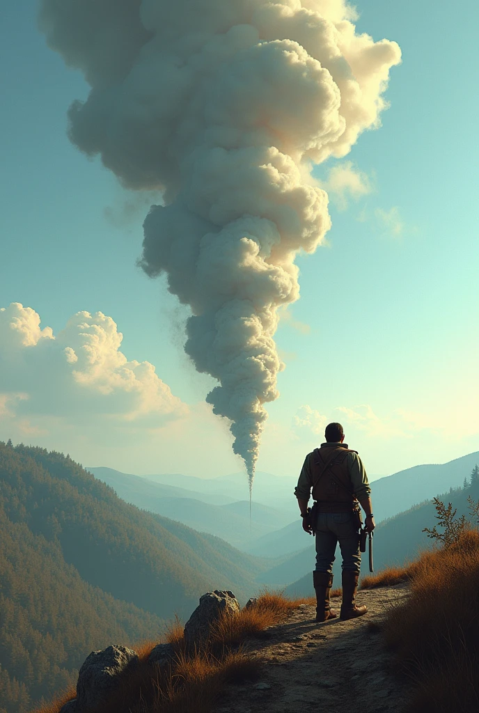 create a man sent a smoke message the message is WHERE ARE YOU FELIPE MEDINA
