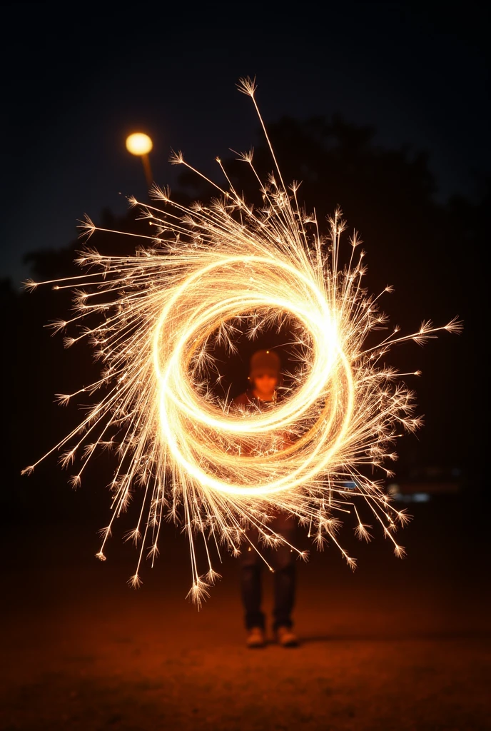 Sparkler photograph
