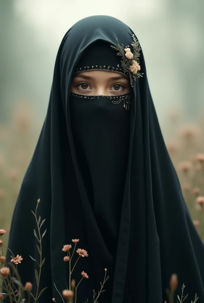 Full burka muslim girl cute