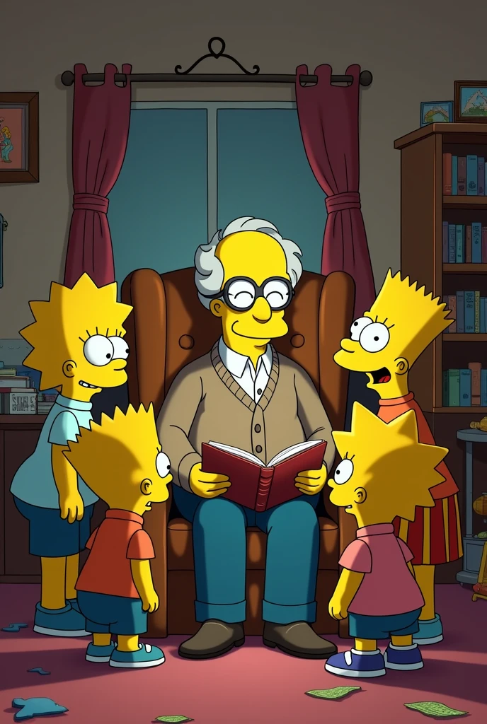 The Simpsons' Milhouse is elderly and has grandchildren