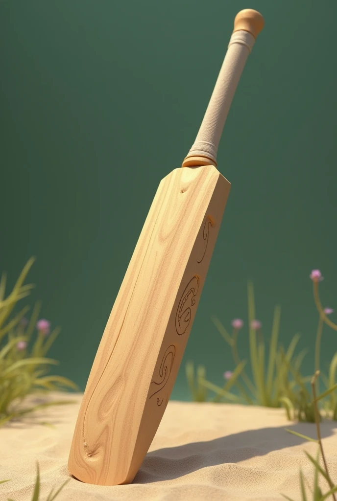 Cricket bat made by rubber 
