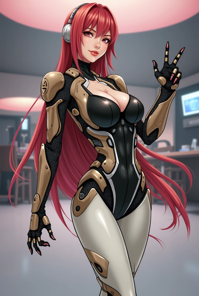 there is a woman in a robot suit posing for a picture, cute cyborg girl, beutiful white girl cyborg, perfect android girl, beutiful girl cyborg, perfect anime cyborg woman, cyborg girl, cyborg - girl, beautiful cyborg girl, beautiful female android!, perfect cyborg female, robot girl, oppai cyberpunk, beautiful cyborg girl pinup, beautiful android woman, beautiful female android