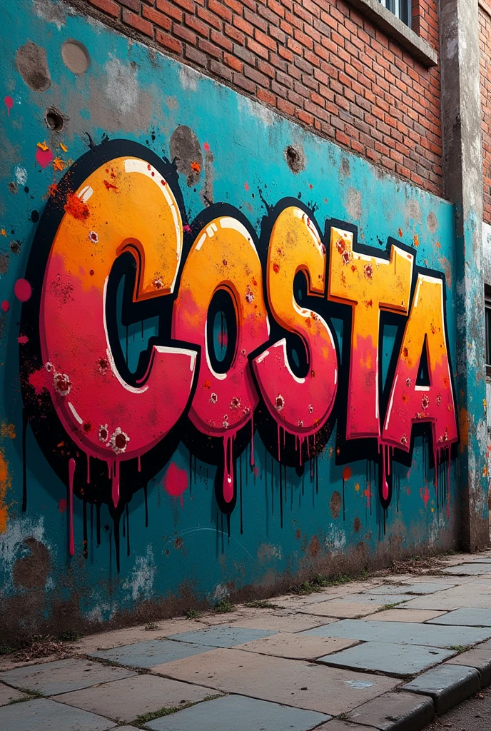 Name Eduardo da Costa in graffiti