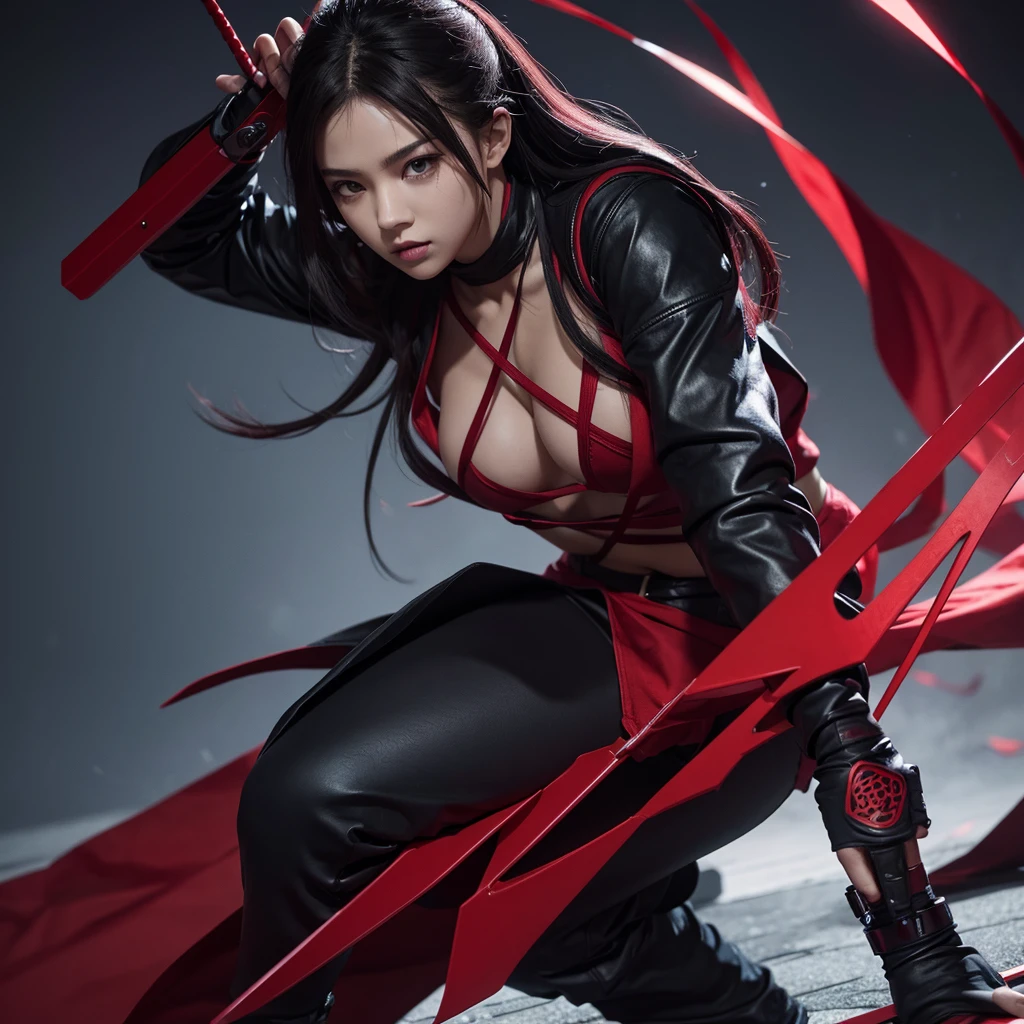 Ninja assassin dua blade red ora body
