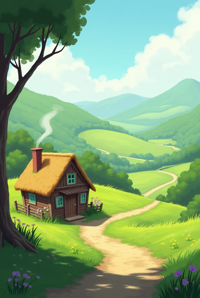 make it more easy to draw, and no other houses, just one