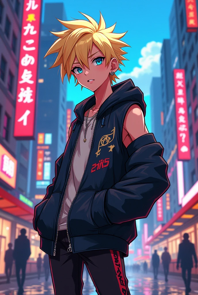 anime gyaru blond boy bully