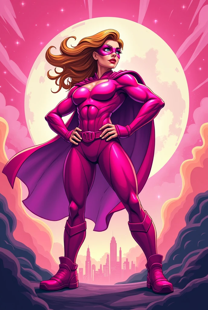 Make a Cartoon version of Super Pink