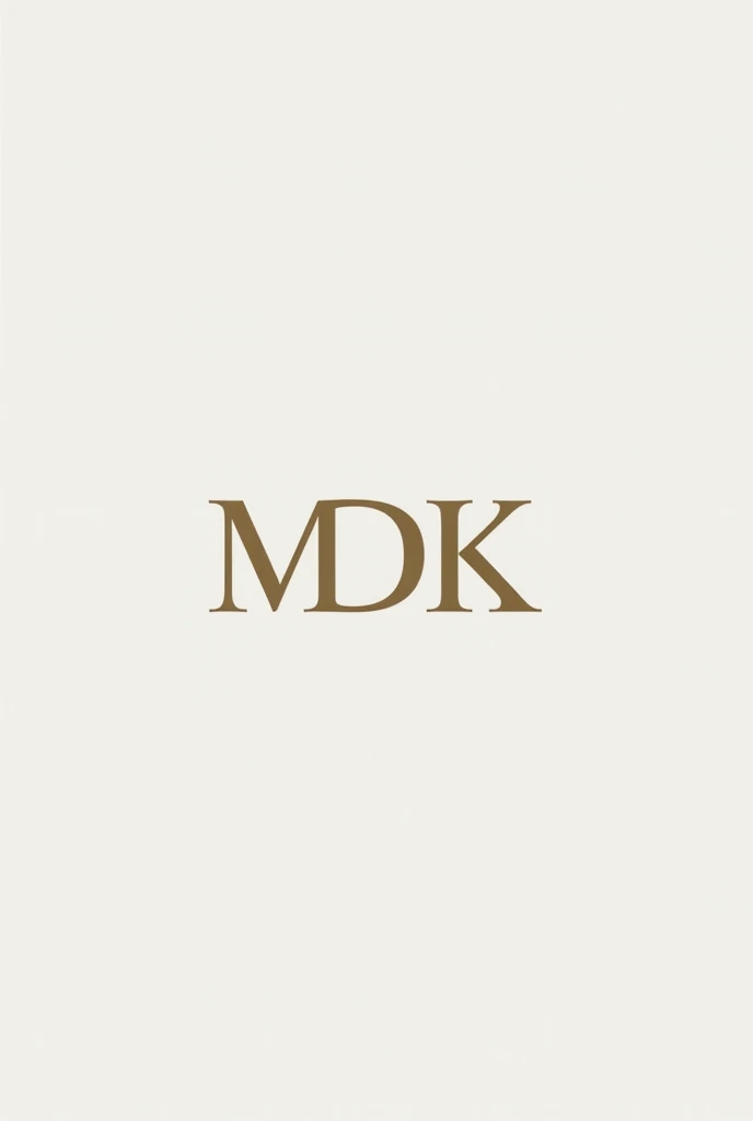 Make a logo name "MDK Real Estate "